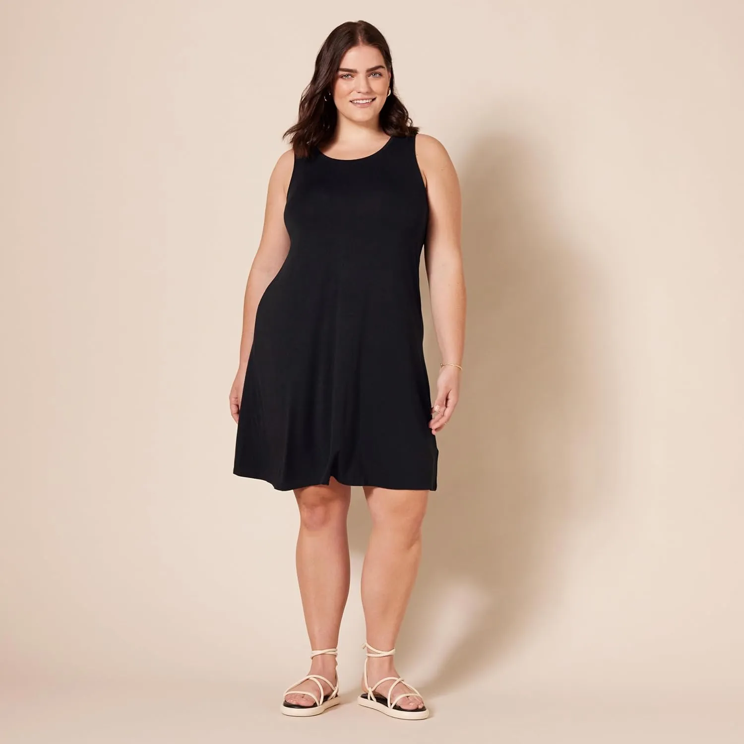 Amazon Essentials Women's Tank Swing Dress (Available in Plus Size)