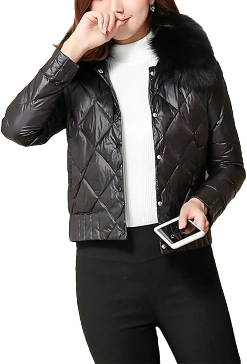 Autumn Winter White Duck Down Coat Women Warm Short Slim Puffer Jacket Female Casual Parkas