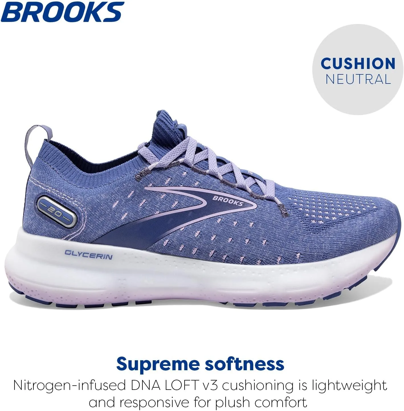 Brooks Women’s Glycerin StealthFit 20 Neutral Running Shoe
