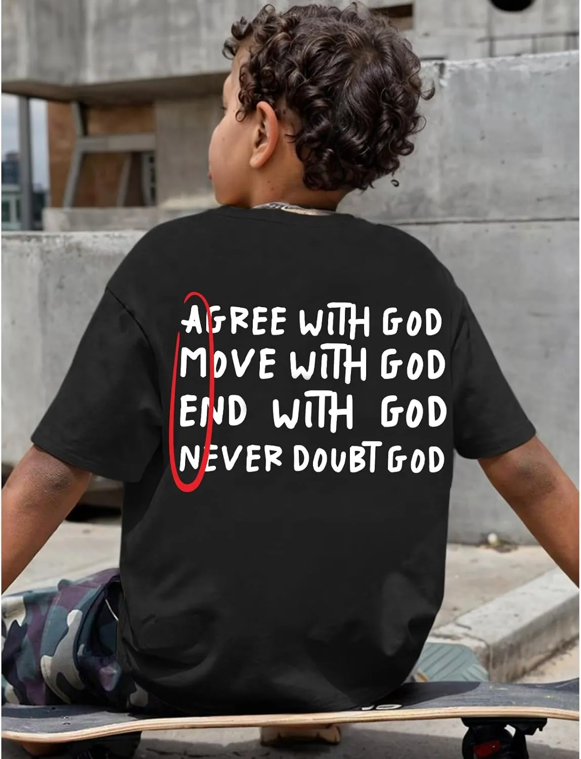 Christian Tshirts for Kids Boys God Jesus Shirt Inspirational Faith T Shirts Religious Bible Verse Graphic Tees Tops
