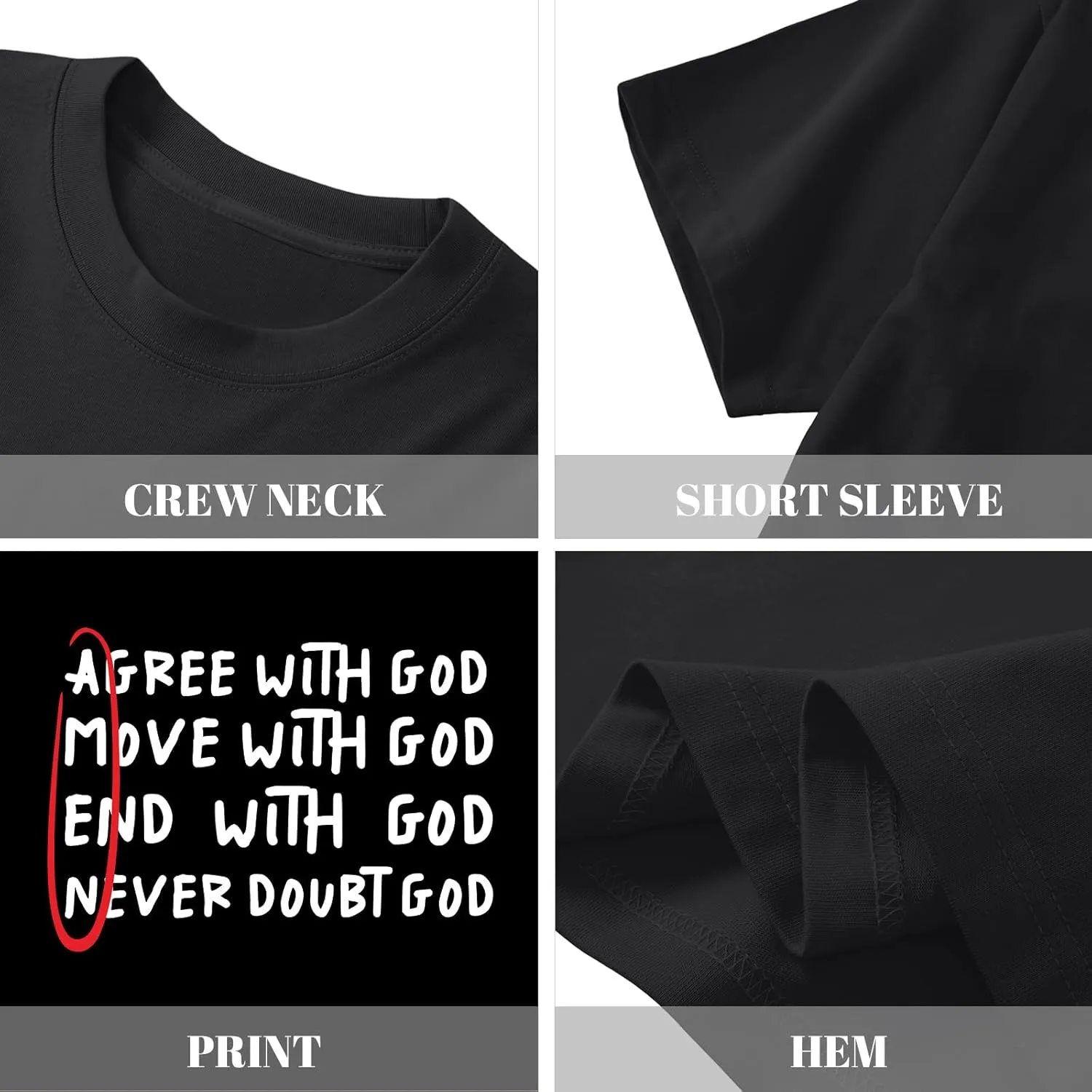 Christian Tshirts for Kids Boys God Jesus Shirt Inspirational Faith T Shirts Religious Bible Verse Graphic Tees Tops
