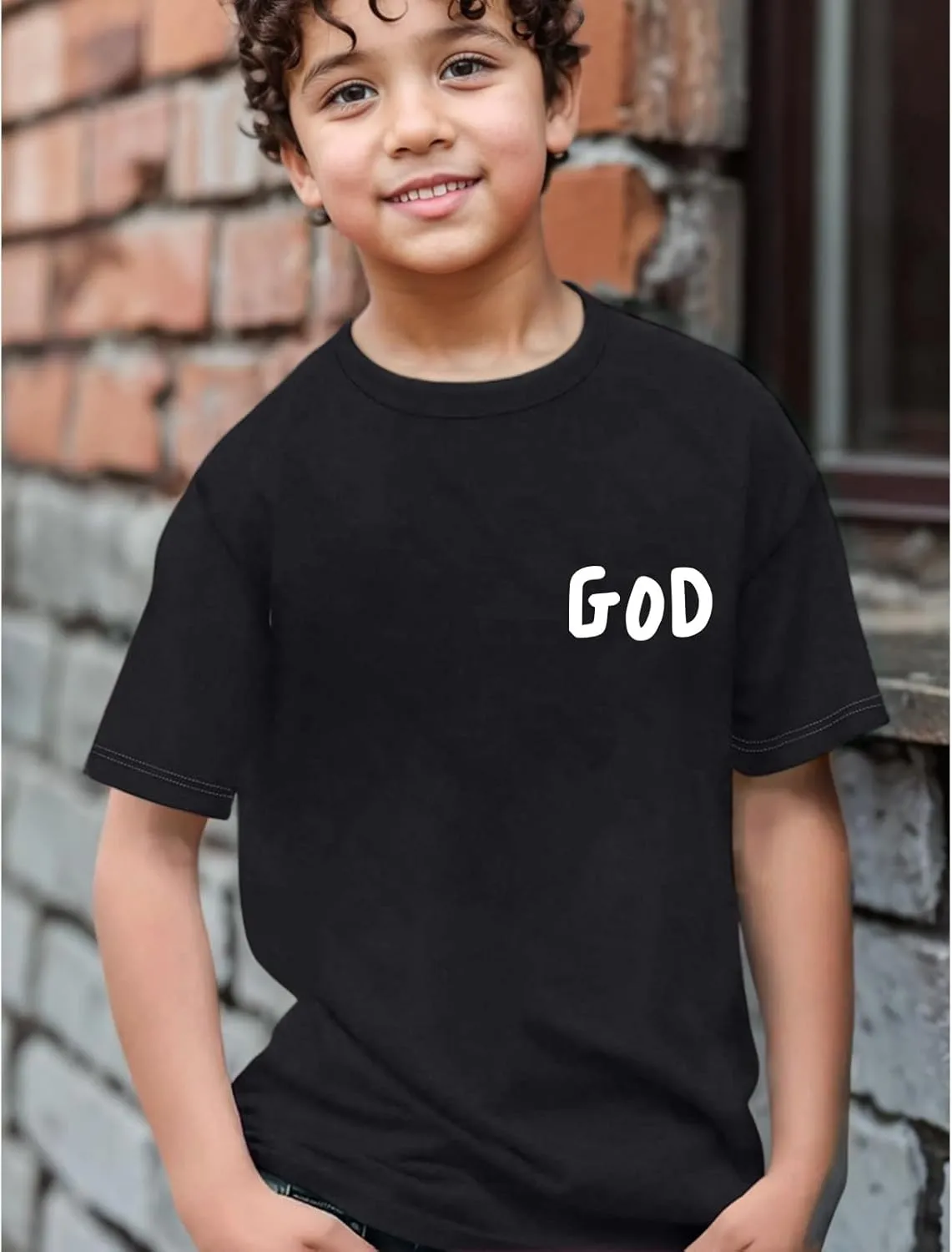 Christian Tshirts for Kids Boys God Jesus Shirt Inspirational Faith T Shirts Religious Bible Verse Graphic Tees Tops