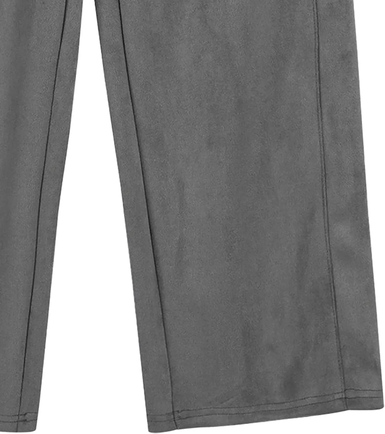 DGHM-JLMY Men's Loose Wide Leg Sweatpants Elastic Waist Regular Fit Straight Pant Stitching Side Seam Thick Casual Trousers