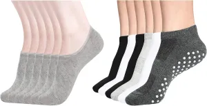 DIBAOLONG 12 packs Women's No Show Socks and Women's Yoga Socks