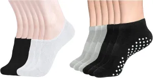 DIBAOLONG 12 packs Women's No Show Socks and Women's Yoga Socks