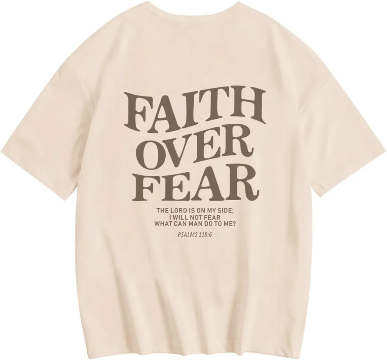 Faith Over Fear Shirt Christian Jesus Tshirts for Girls Religious Inspirational Tees Bible Verse Tops for Kids 3-12