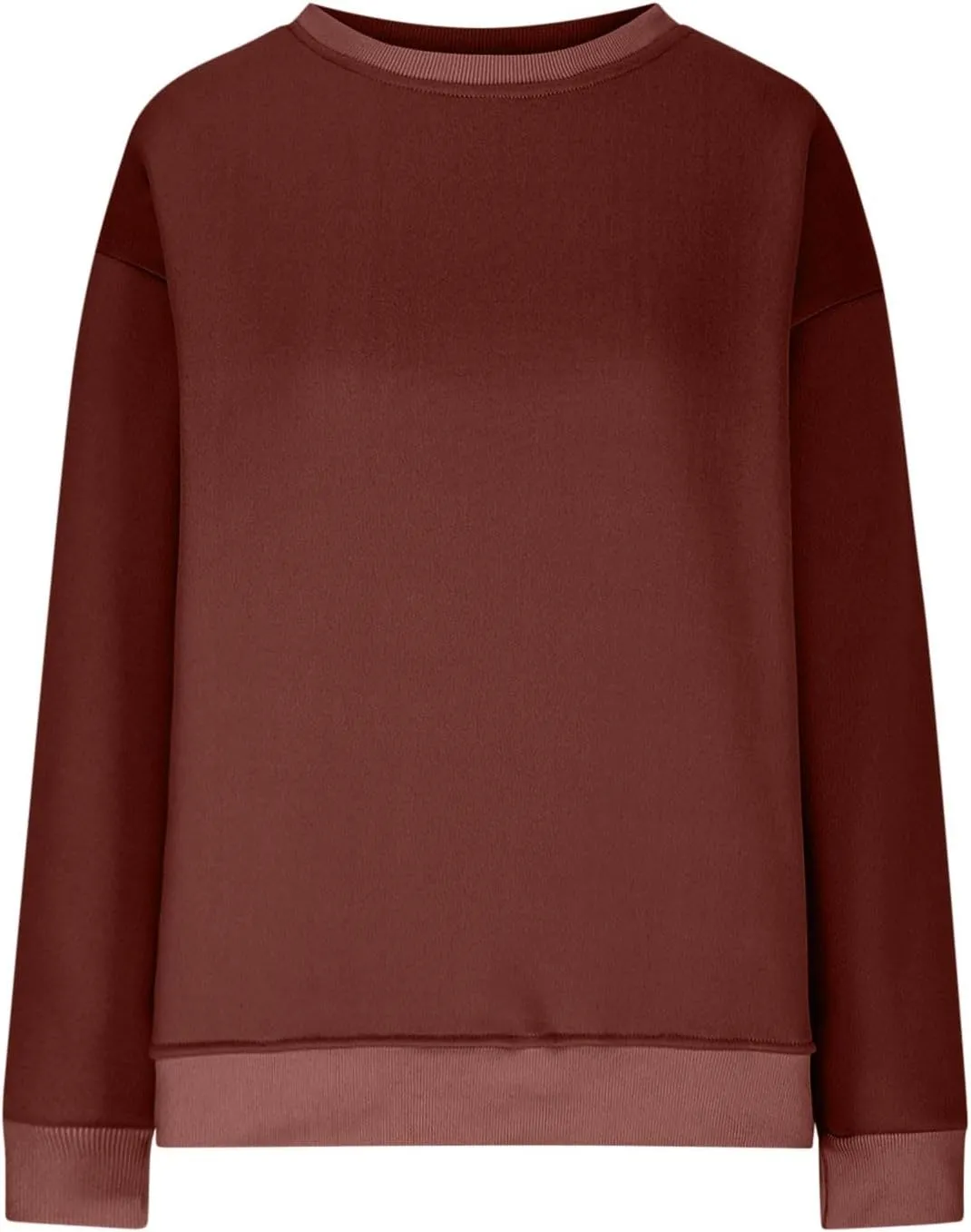 Fall Fashion For Women 2024 Oversized Long Sleeve Crewneck Sweatshirt Fleece Pullover Tops With Pockets Warm Outfits