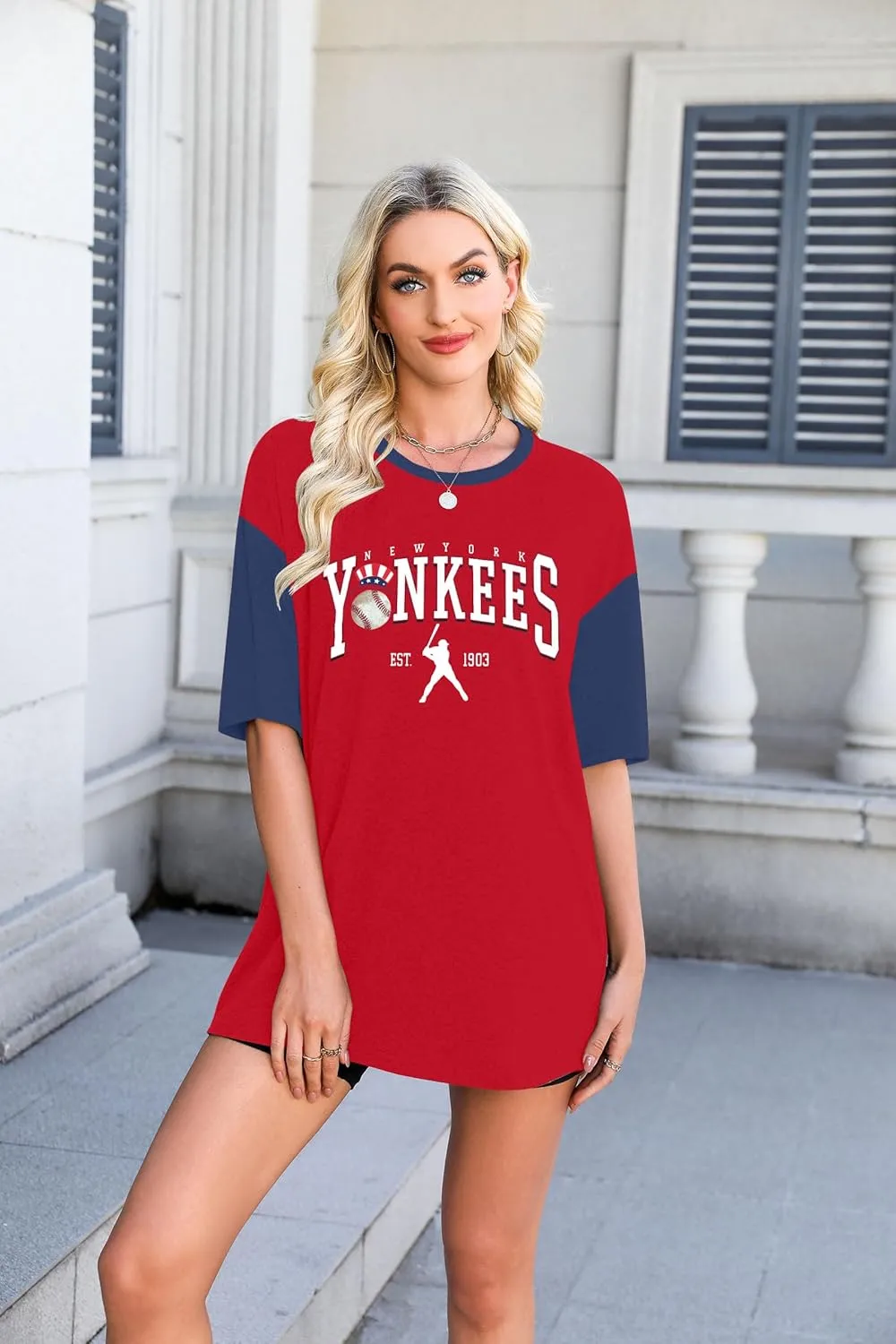 Game Day Shirt Baseball Shirts Women Oversized Baseball Team Graphic Tshirt Baseball Fan Shirt Casual Short Sleeve Tee Tops