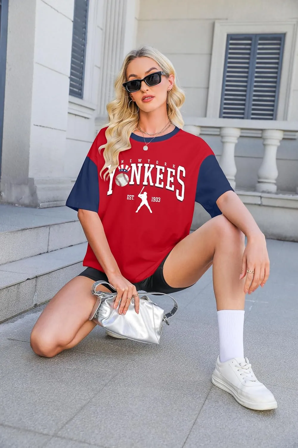 Game Day Shirt Baseball Shirts Women Oversized Baseball Team Graphic Tshirt Baseball Fan Shirt Casual Short Sleeve Tee Tops