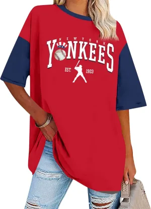Game Day Shirt Baseball Shirts Women Oversized Baseball Team Graphic Tshirt Baseball Fan Shirt Casual Short Sleeve Tee Tops