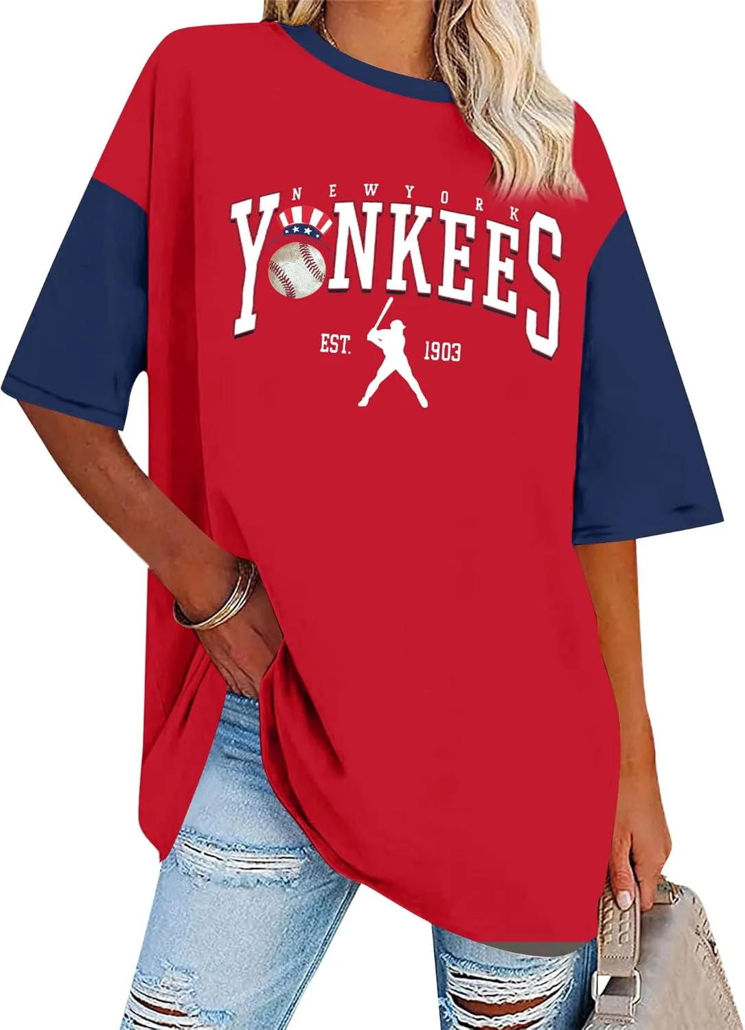 Game Day Shirt Baseball Shirts Women Oversized Baseball Team Graphic Tshirt Baseball Fan Shirt Casual Short Sleeve Tee Tops