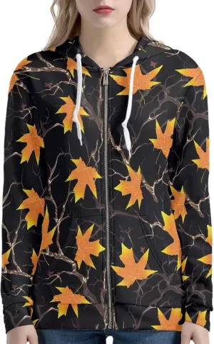 Irisjudy Christmas Bow Hoodies for Women Dancing Skeleton Zip Sweatshirts Casual Hooded Fall Harvest Pumpkin Pullover Tops