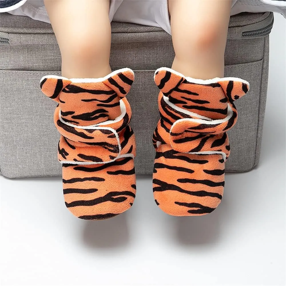Meckior Newborn Infant Baby Girls Boys Warm Fleece Winter Booties First Walkers Slippers Shoes