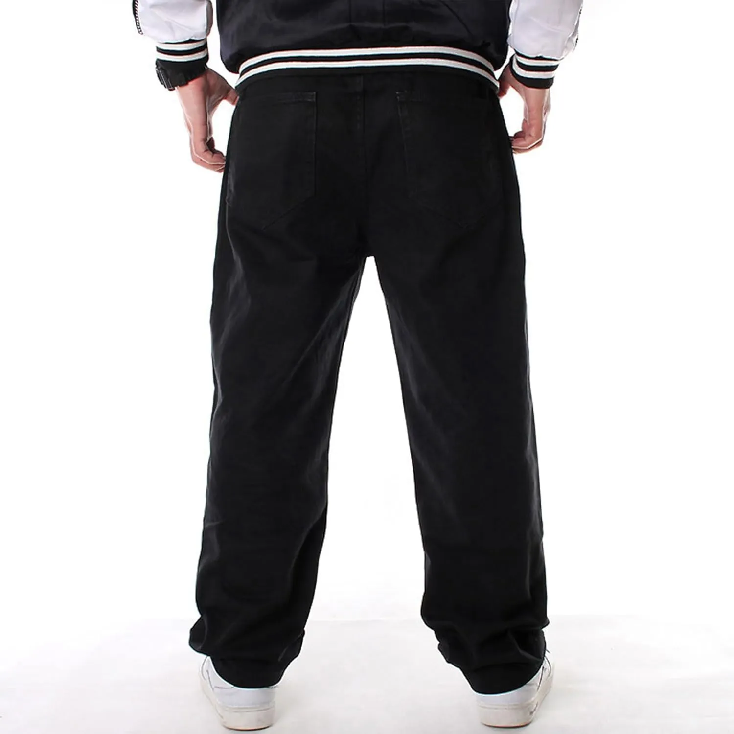 Men Baggy Jeans Y2k Grunge Skater Pants Relaxed Fit Skateboard Jeans Hip Hop Dance Denim Pants Streetwear