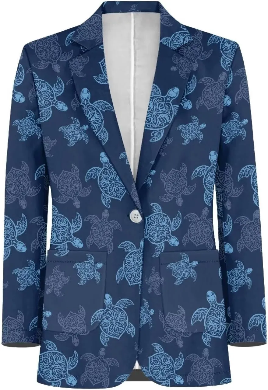 Men's Casual Blazer Business One Button Lapel Men Suit Jacket with Pockets Long Sleeve Sport Coat Regular Fit
