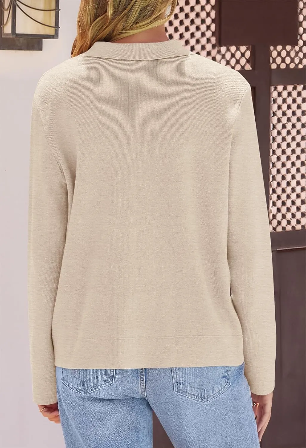 MEROKEETY Women's Long Sleeve Cardigan Sweaters Open Front Button Knit Shacket Jacket with Pockets