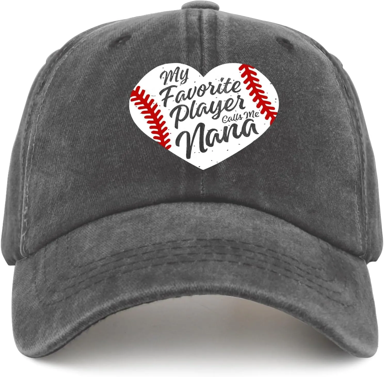 My Favoiite Baseball Playes Calls Me Nana Hat Women's Hats & Caps Pigment Black Womens Hat Gifts for Son Workout