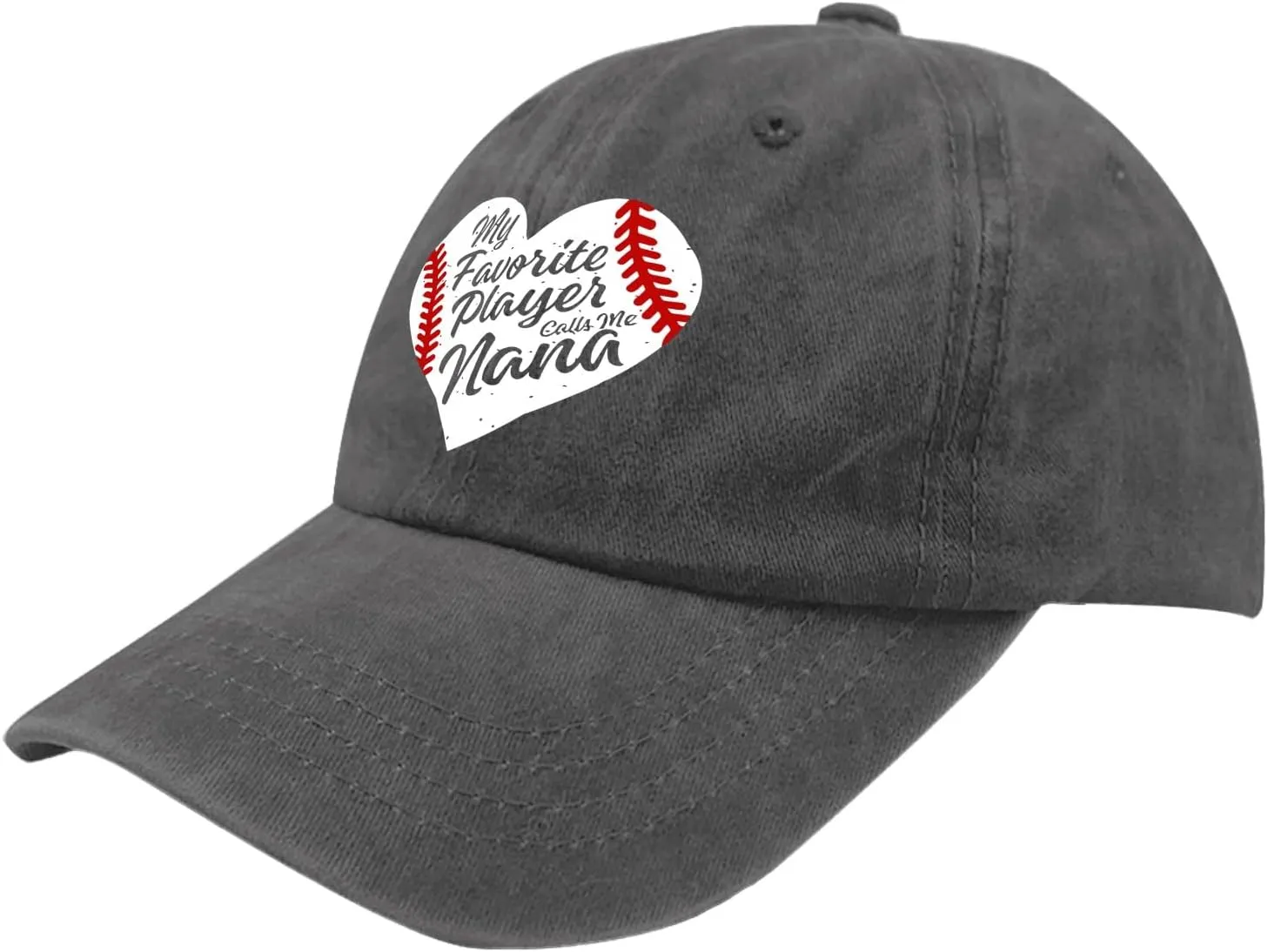 My Favoiite Baseball Playes Calls Me Nana Hat Women's Hats & Caps Pigment Black Womens Hat Gifts for Son Workout