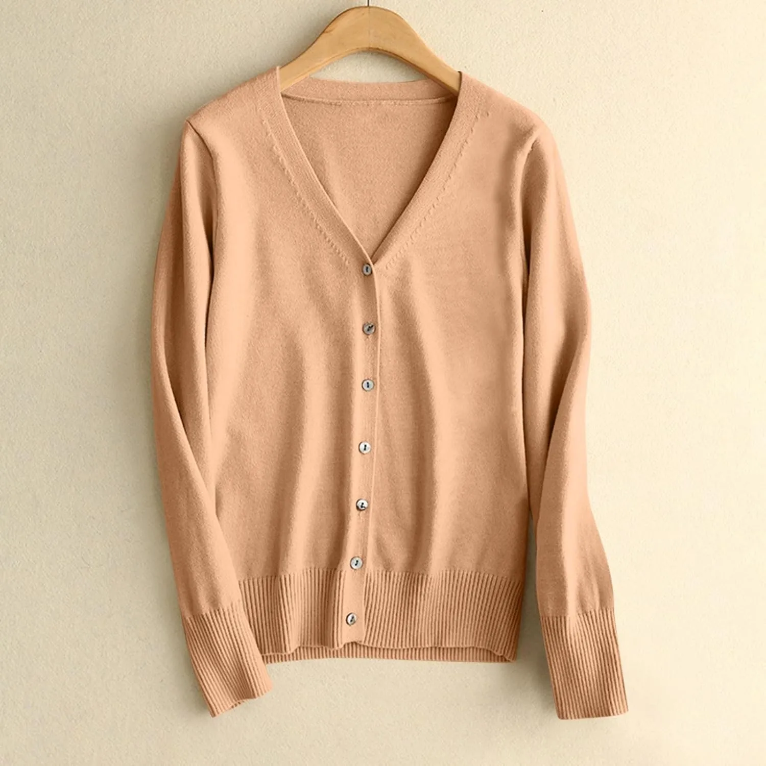 New Women's Sweater Cardigan V-Neck Long Sleeve Plus Oversize,Women's Cardigan Knitted Outer,2024 Fall&Winter