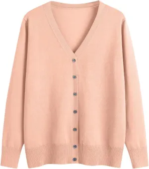 New Women's Sweater Cardigan V-Neck Long Sleeve Plus Oversize,Women's Cardigan Knitted Outer,2024 Fall&Winter