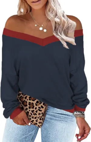 Plus-Size-Sweaters for Women Long Sleeve Waffle Knit V Neck Pullover Tops 1X-5X