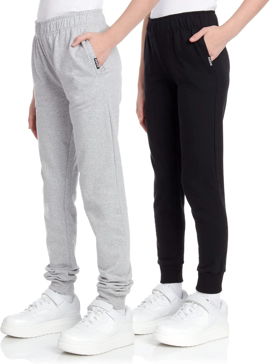 RBX Girls' Sweatpants - 2 Pack Active Fleece Joggers (Size: 4-16)