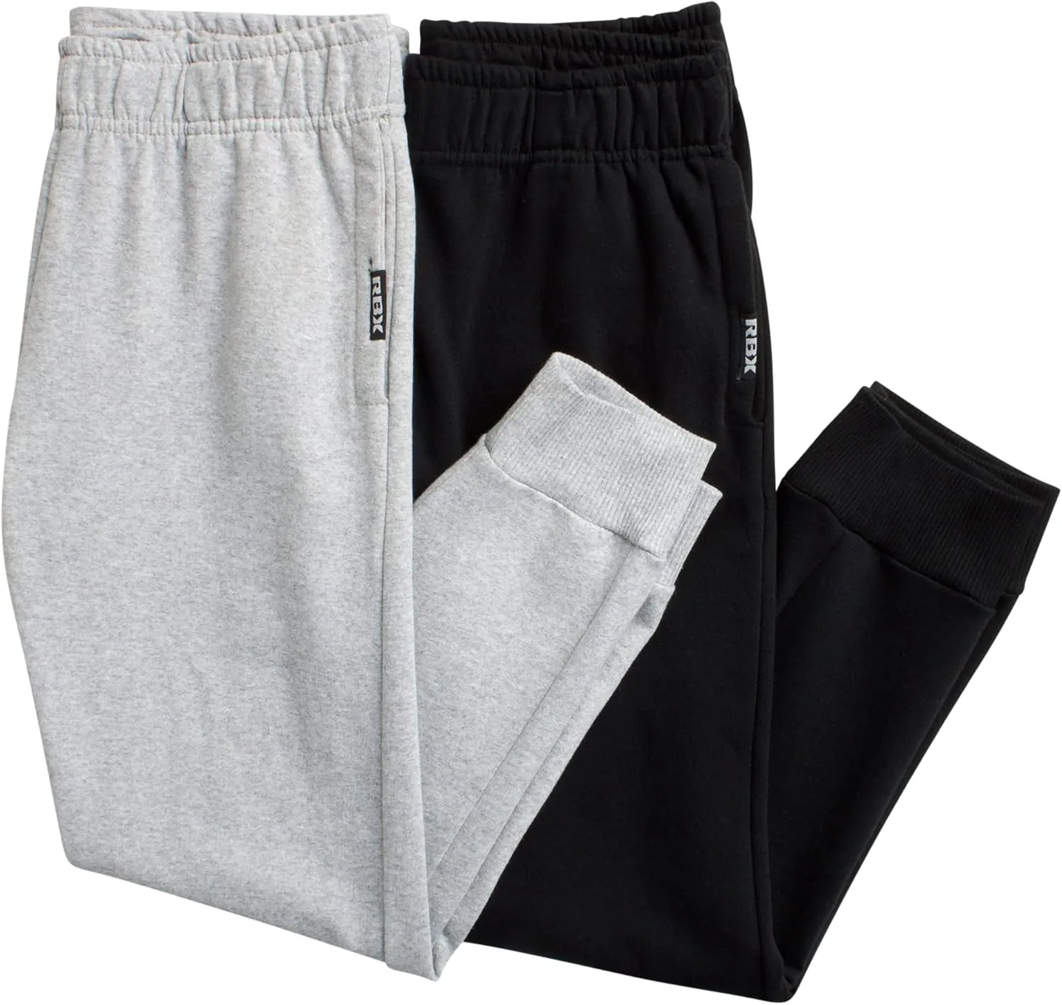 RBX Girls' Sweatpants - 2 Pack Active Fleece Joggers (Size: 4-16)