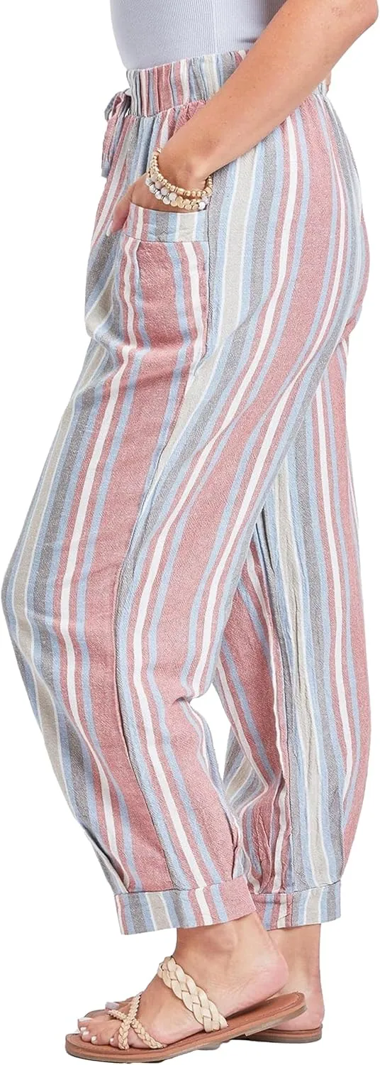 Royalty For Me Womens Women’s Casual Summer High Rise Pants