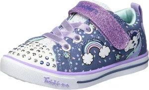 Skechers Unisex-Child Twinkle Toes Sparkle Lite-Unicorn Craze Sneaker