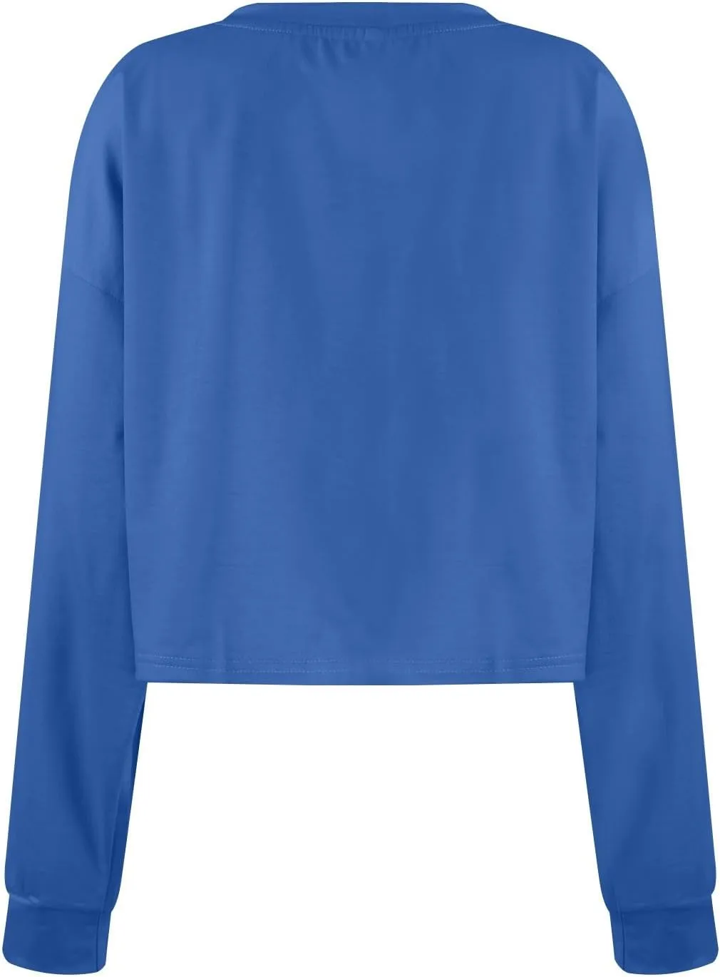 slqdgmryz Cropped Sweatshirts for Women Crewneck Fall Crop Top Sweatshirt Preppy Loose Fit Drop Shoulder Pullover Hoodie