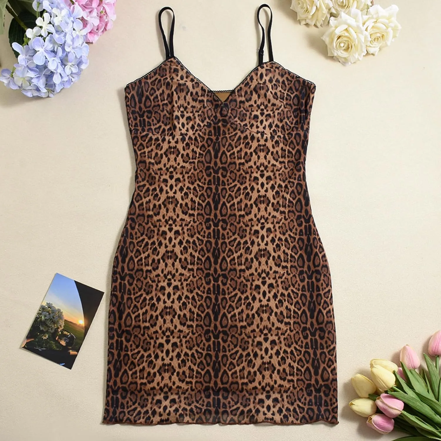Summer Mini Dress for Women Elegant V Neck Spaghetti Strap Short Bodycon Party Dress Vacation Wear