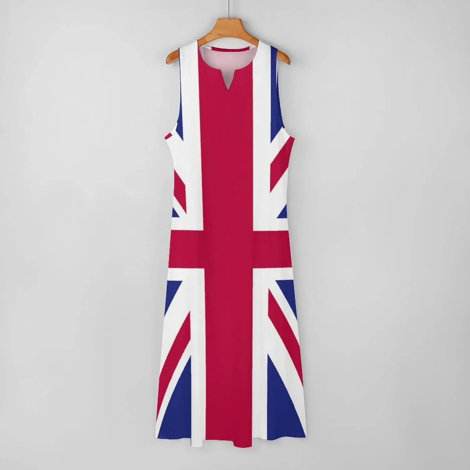 TAIZIYEAH Long Dress Elegant Casual Long Dress British Flag Girls Summer Sunshine Beach Skirts for Womens S
