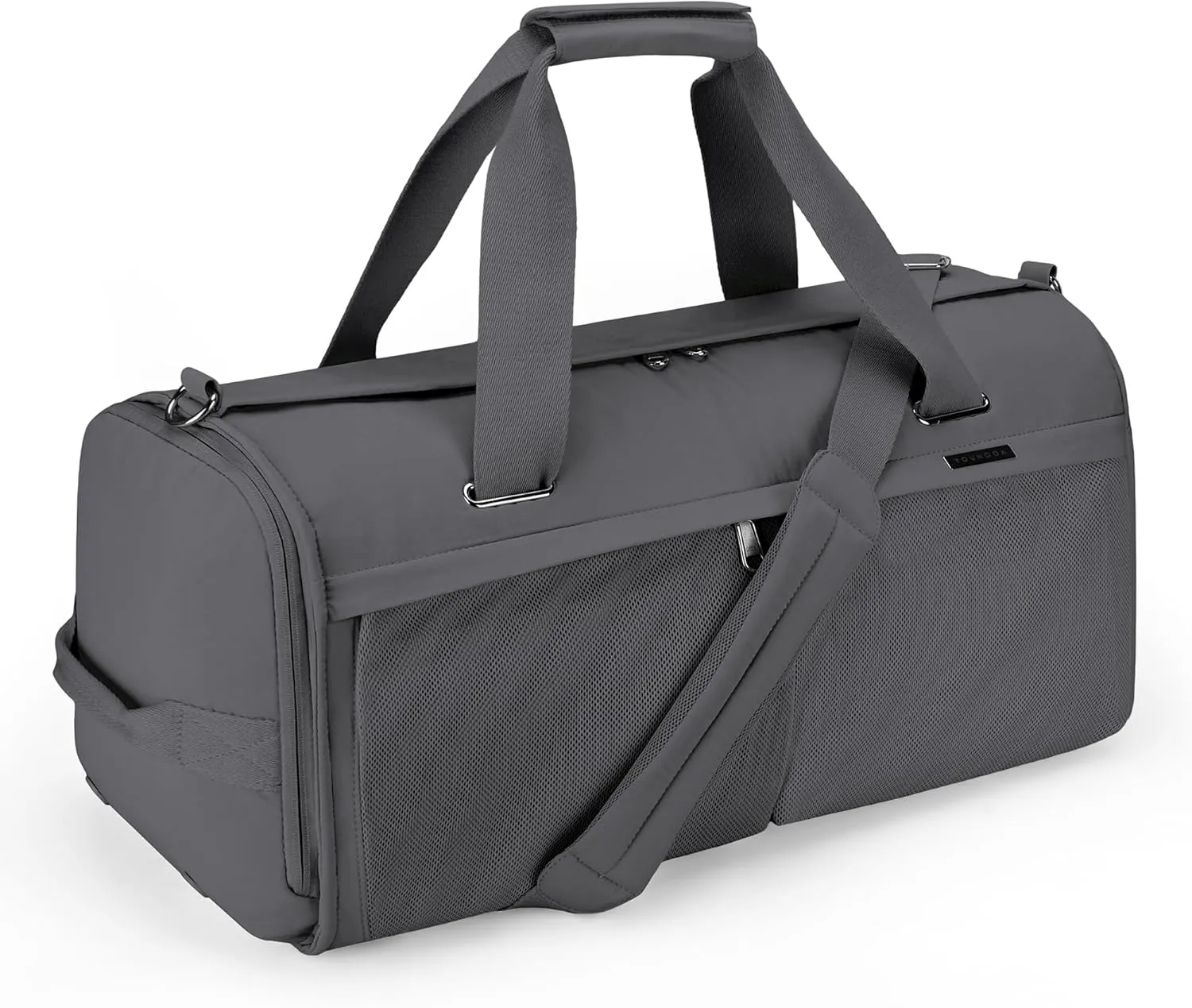 Travel Duffle Bag,Weekender Bags for Women with Shoe CompartmentCarry on Overnight Bag Gym Duffel Bag (grey)