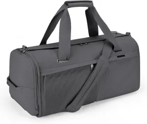 Travel Duffle Bag,Weekender Bags for Women with Shoe CompartmentCarry on Overnight Bag Gym Duffel Bag (grey)