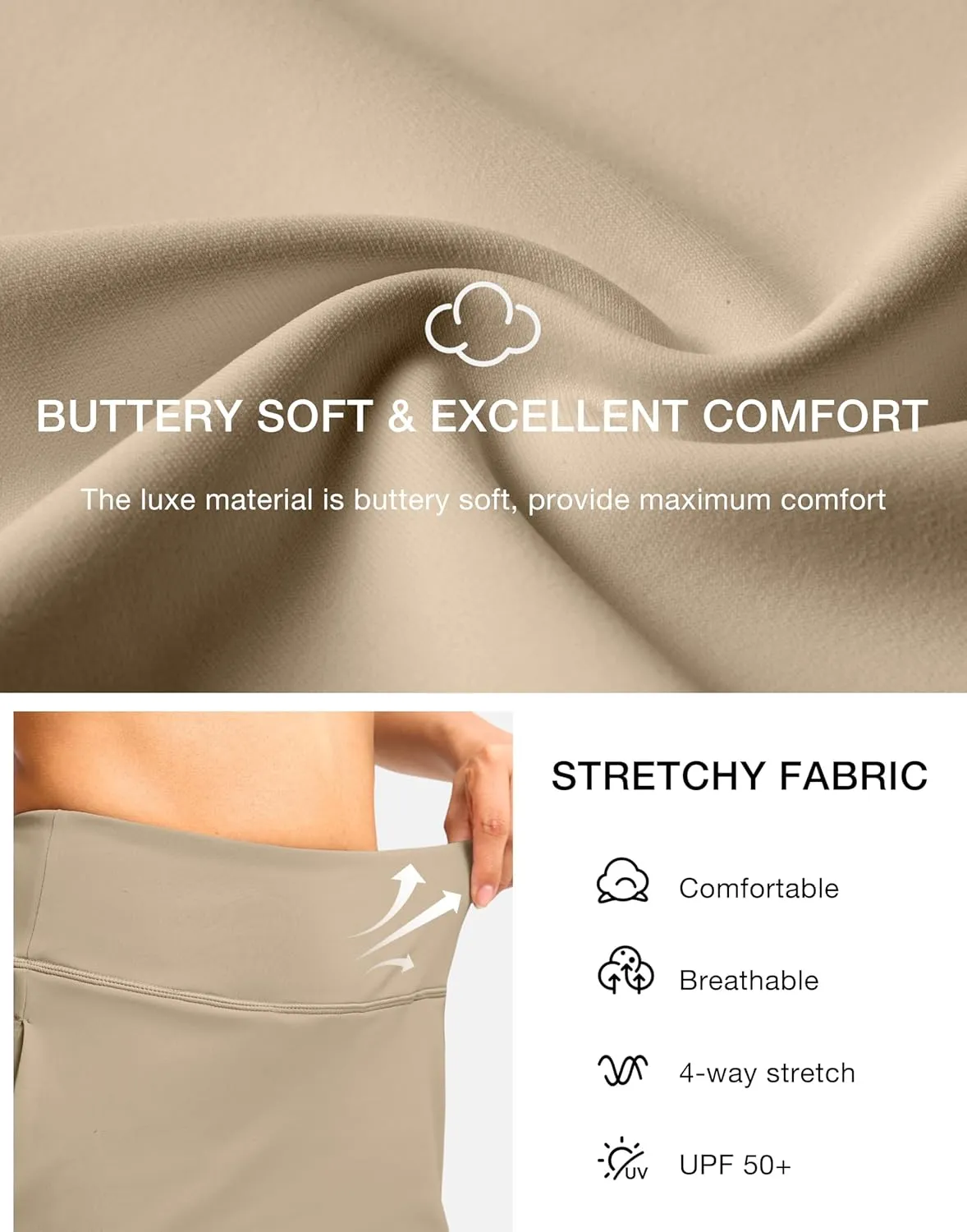 Viodia 18" Skorts for Woman with Pockets High Waisted Golf Tennis Skirts Knee Length Long Skort for Women Dressy Casual