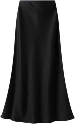 Women Elegant Satin Fishtail Skirts Temperament Long Skirt Solid Color All-Match Dress