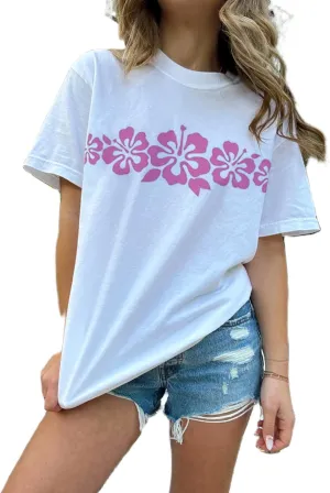 Women Teen Girls Oversized Graphic T Shirts Short Sleeve Aesthetic Baggy Top Y2K Summer Coastal Beach Tees