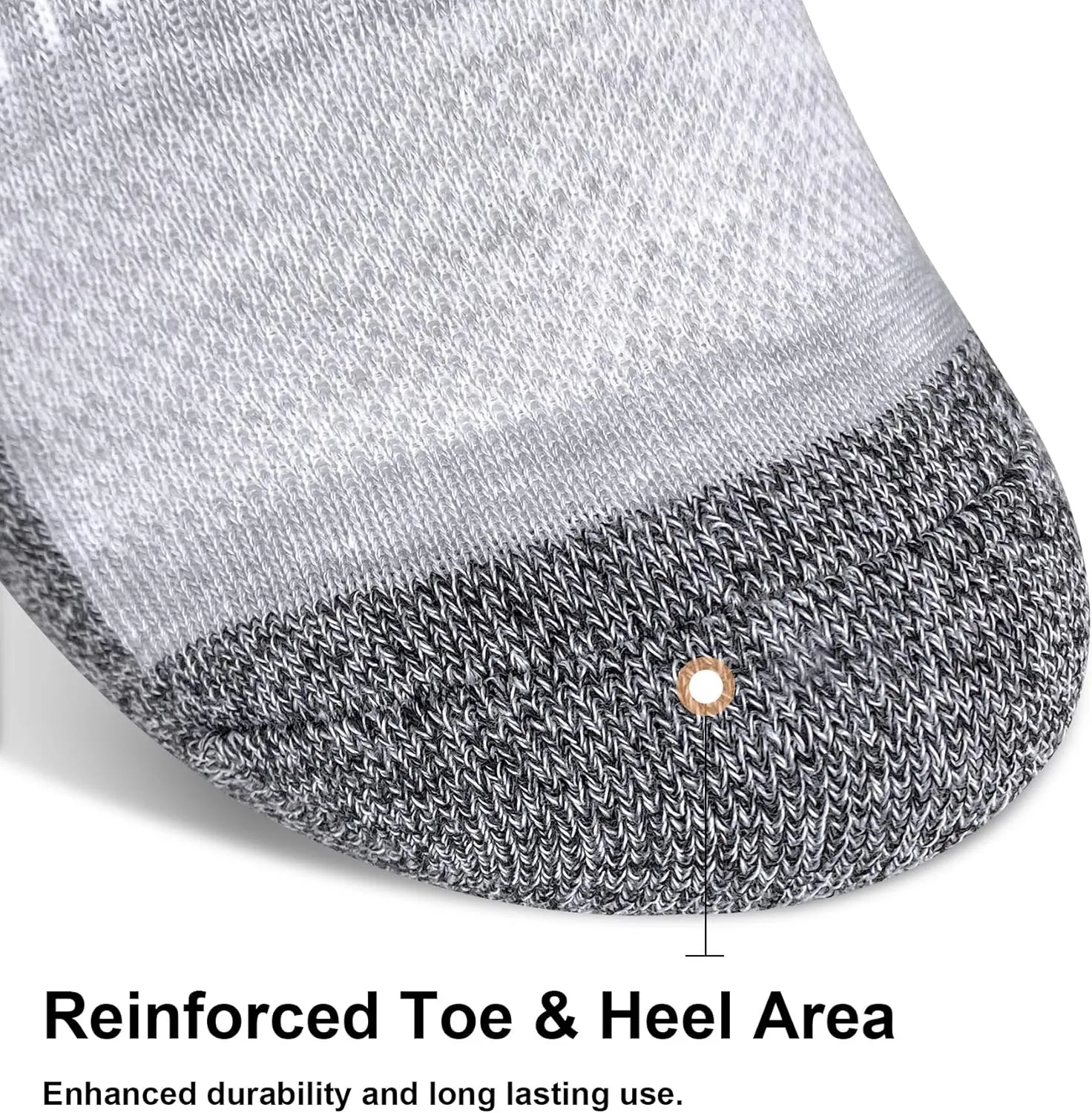 Women's Athletic Cushioned Ankle Socks for Running, Workout and Sports (6 Pairs)