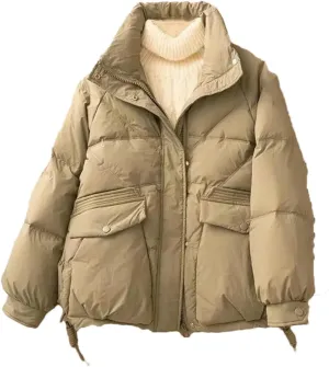 Womens Down Cotton Coat Winter Jacket Warm Puffer Parkas Coat