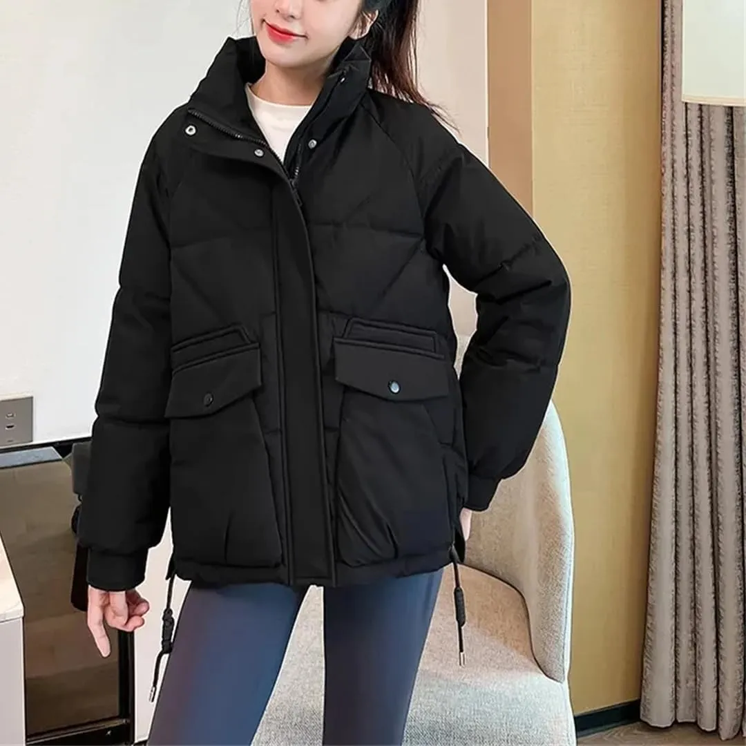 Womens Down Cotton Coat Winter Jacket Warm Puffer Parkas Coat