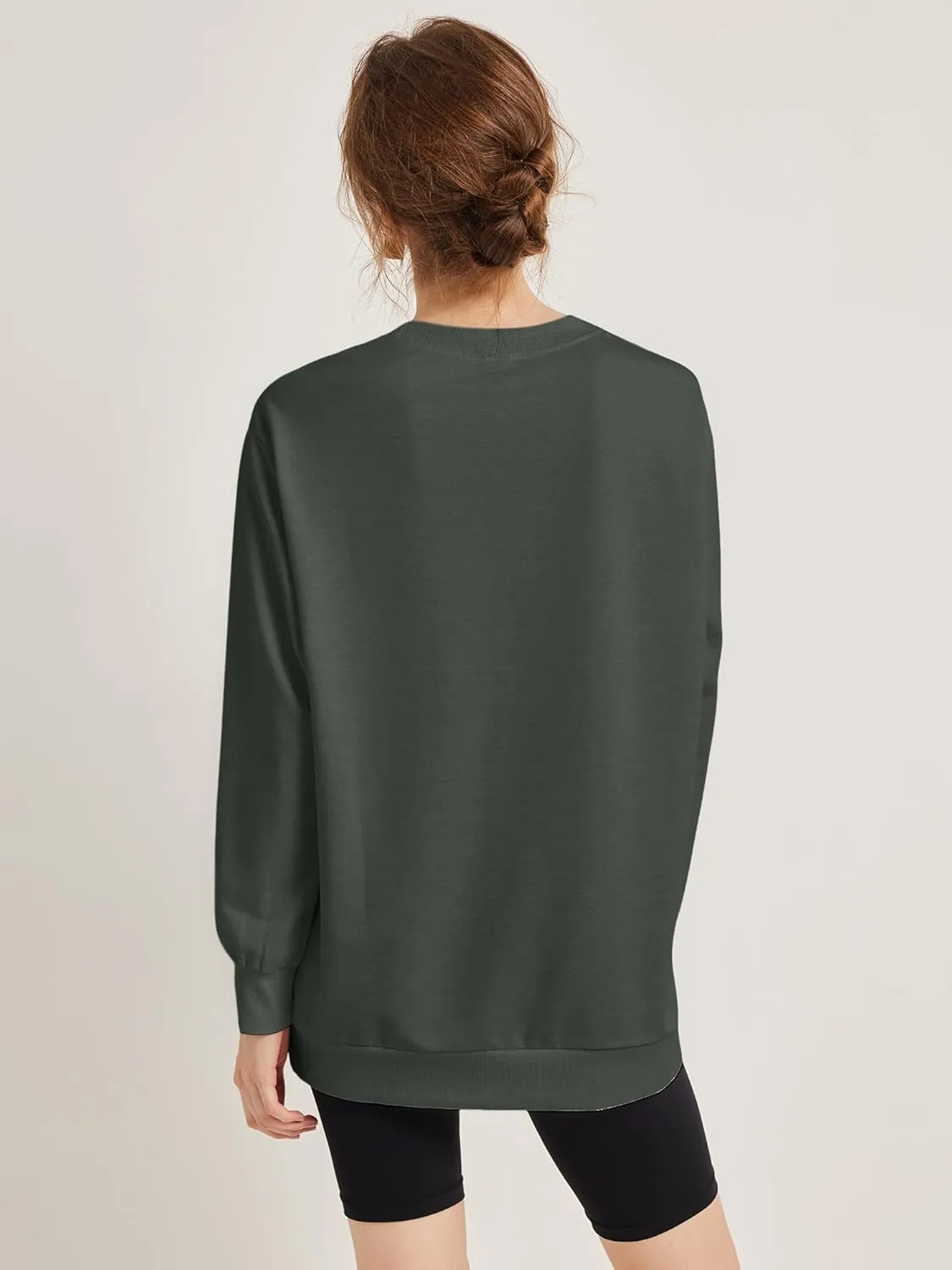 Women's Graphic Sweatshirts Oversized Long Sleeve Cute Los Angeles Loose Crewneck Pullover Sweatshirt