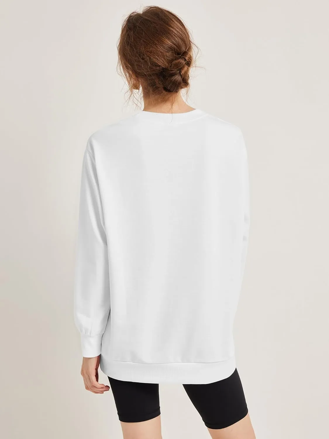 Women's Graphic Sweatshirts Oversized Long Sleeve Cute Los Angeles Loose Crewneck Pullover Sweatshirt