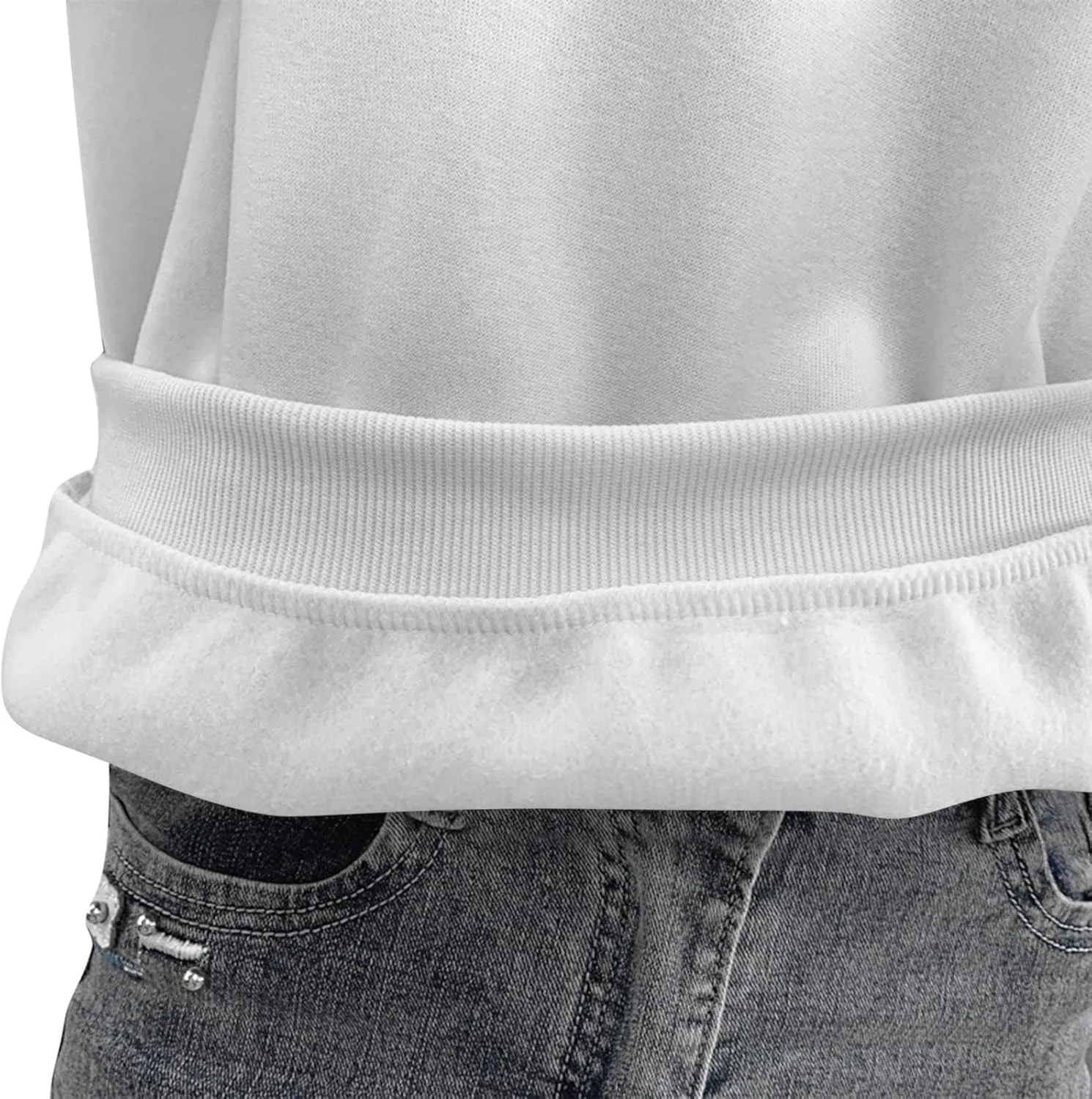 Women's Oversized Round Neck Sweatshirts Long Sleeve Turtleneck Velvet Sweatshirt,2024 Fall&Winter Trendy Women Top