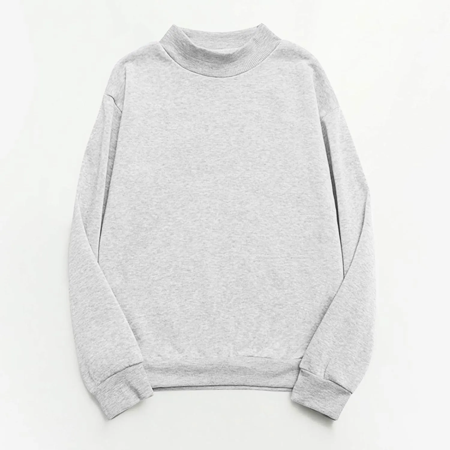 Women's Oversized Round Neck Sweatshirts Long Sleeve Turtleneck Velvet Sweatshirt,2024 Fall&Winter Trendy Women Top