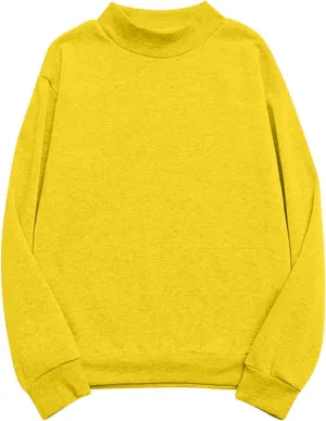Women's Oversized Round Neck Sweatshirts Long Sleeve Turtleneck Velvet Sweatshirt,2024 Fall&Winter Trendy Women Top