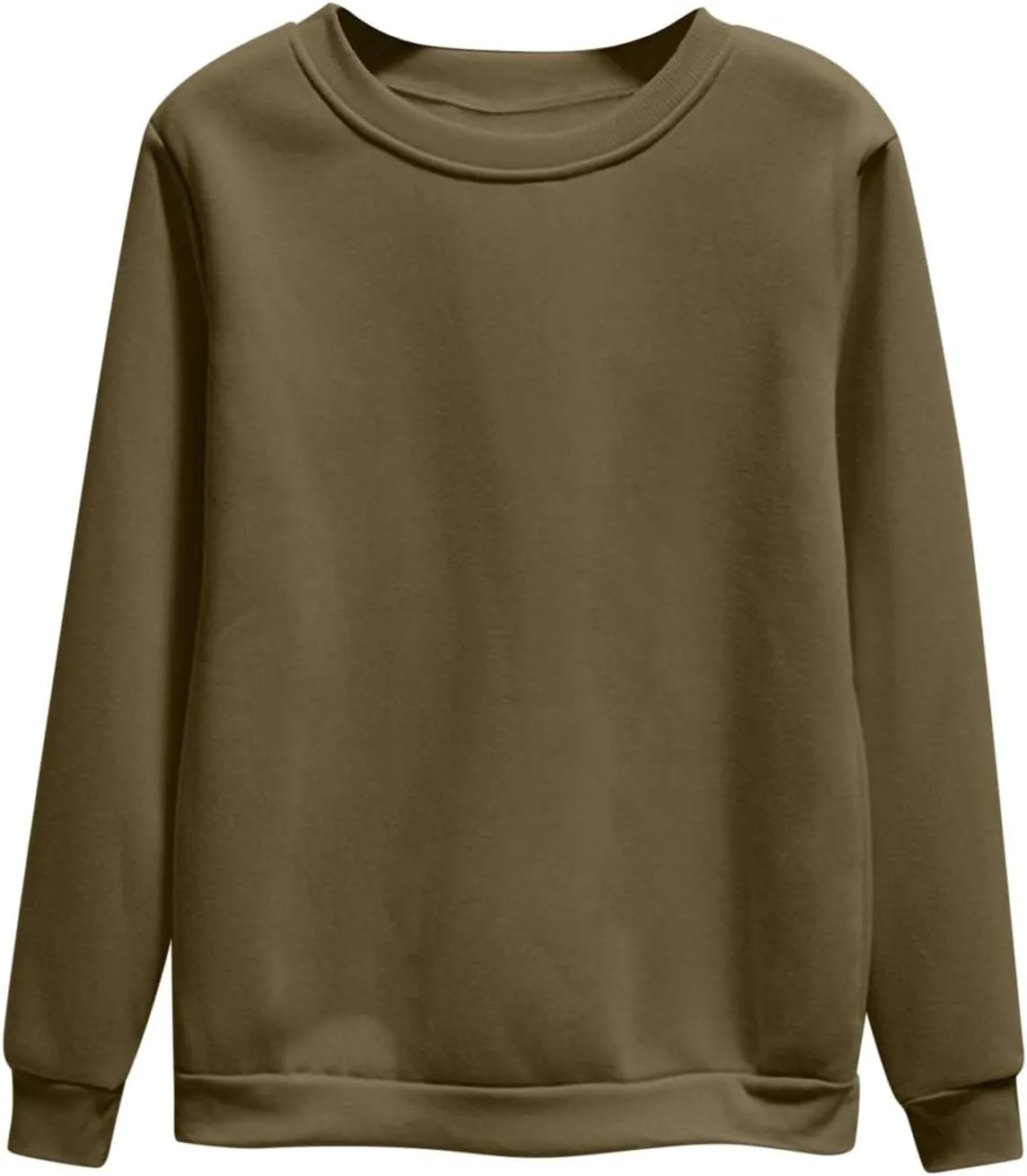Women's Oversized Round Neck Sweatshirts Long Sleeve Turtleneck Velvet Sweatshirt,2024 Fall&Winter Trendy Women Top