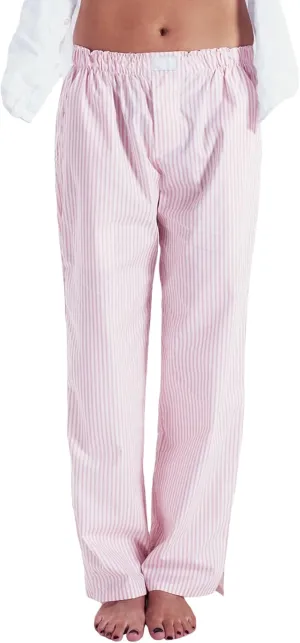 Women's Stripe Pajama Pants Y2K Elastic High Waisted Wide Leg Pants Loose Lounge Sleep Pants Trousers with Pockets