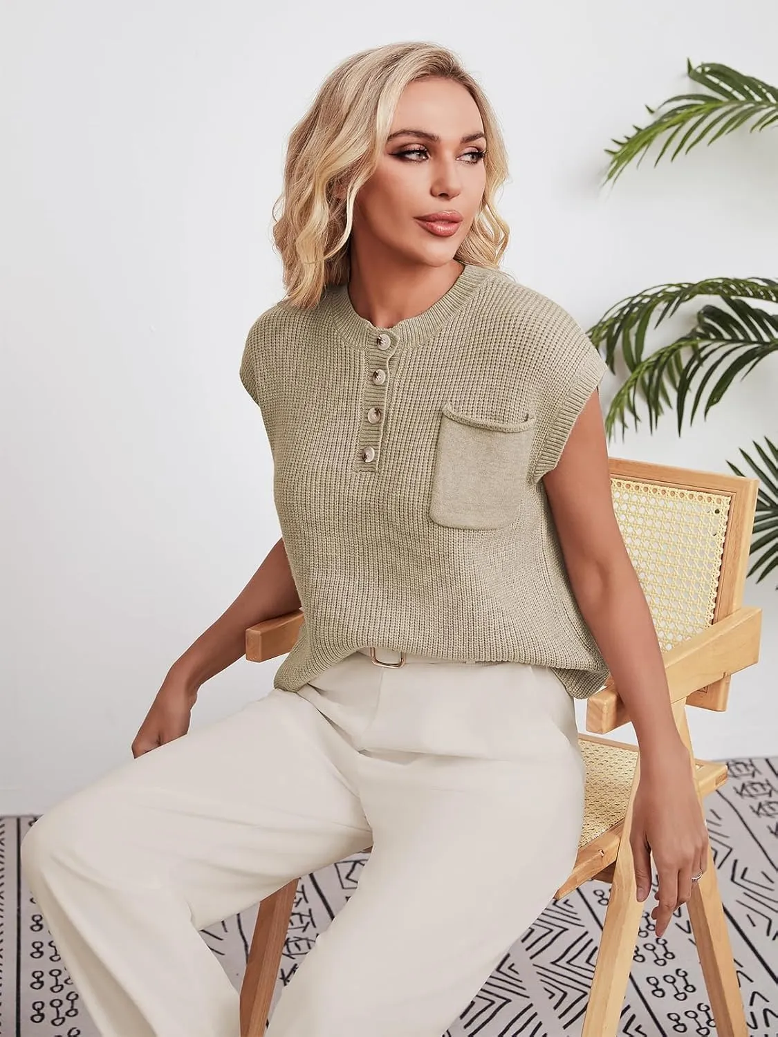 Womens Two Piece Outfits Lounge Sweater Sets Knit Cozy Pullover Tops and High Waisted Pants Matching Sets 2024