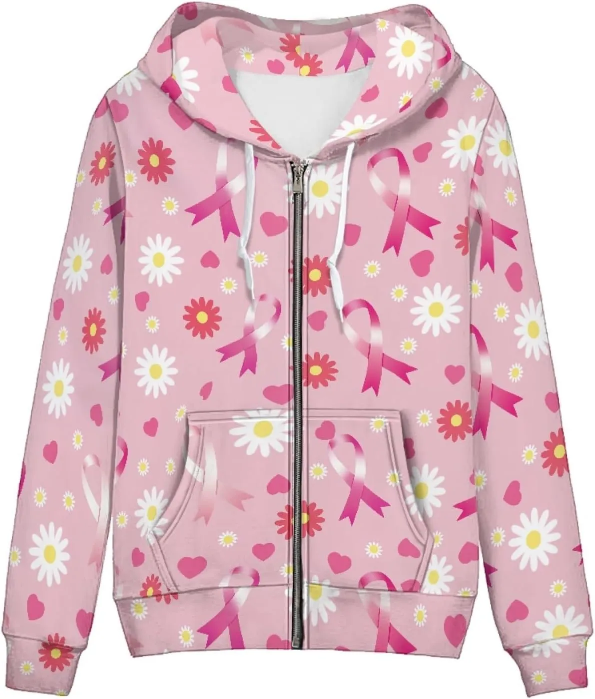 Zip up Trendy Hoodies for Women Novelty Graphic Long Sleeve Hooded with Pocket Sweatshirt Jacket Pullover XS-5XL