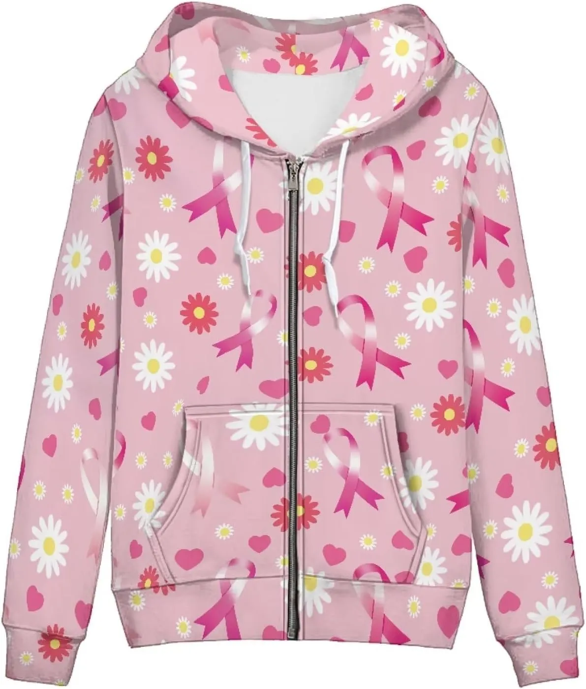 Zip up Trendy Hoodies for Women Novelty Graphic Long Sleeve Hooded with Pocket Sweatshirt Jacket Pullover XS-5XL